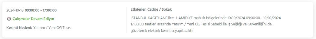 Bu geceden itibaren İstanbul'un 20 ilçesinde elektrik kesintileri yaşanacak 10